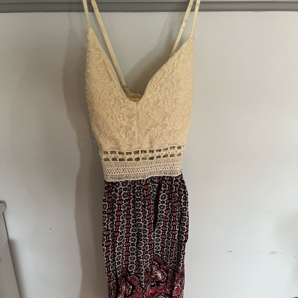 Papaya multi colored dress, worn a few times, white is a bit worn out